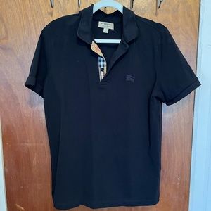 Burberry Black Polo Mens Size Large - Used